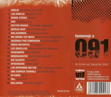 Canciones de cuna y de rabia (Homenaje a 091)