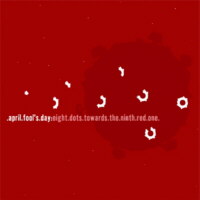 Eight dots towards the ninth red one